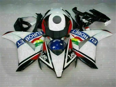 White Red 2008-2011 Honda CBR1000RR Fairings