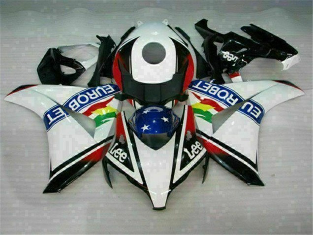 White Red 2008-2011 Honda CBR1000RR Fairings