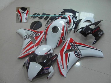 White Red Rsd 2008-2011 Honda CBR1000RR Fairings