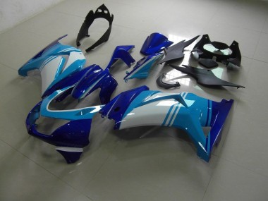 Light and Dark Blue 2008-2012 Kawasaki Ninja ZX250R Fairings