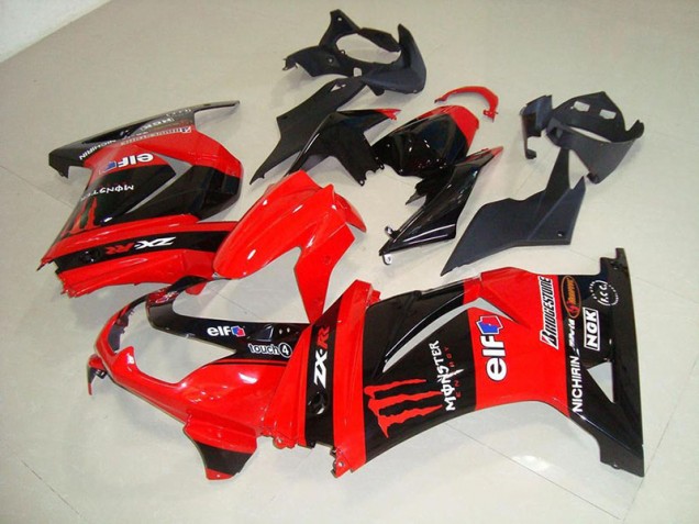 Red Monster 2008-2012 Kawasaki Ninja ZX250R Fairings