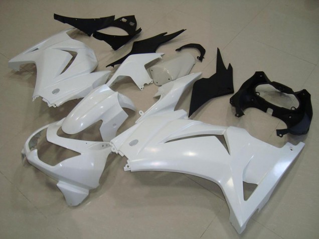 White 2008-2012 Kawasaki Ninja ZX250R Fairings White 2008-2012 Kawasaki Ninja ZX250R Fairings
