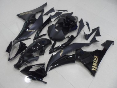Black with Gold Sticker 2008-2016 Yamaha YZF R6 Fairings