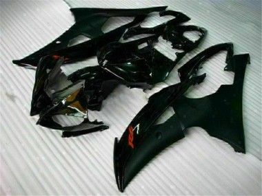 Black 2008-2016 Yamaha YZF R6 Abs Fairings