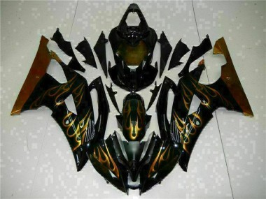 Black 2008-2016 Yamaha YZF R6 Fairing Kits