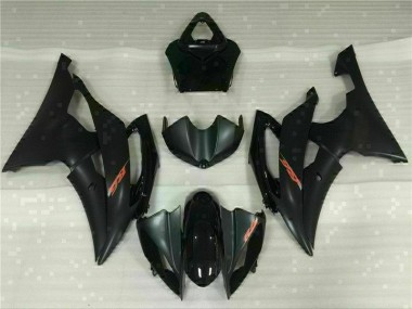 Black 2008-2016 Yamaha YZF R6 Full Fairing Kit