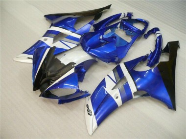 Blue White Black 2008-2016 Yamaha YZF R6 Fairings & Bodywork