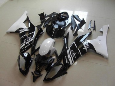 White Black 2008-2016 Yamaha YZF R6 Fairings