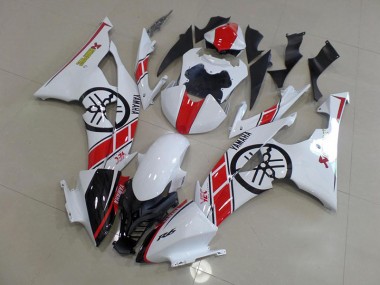 White with Big Yamaha Logo 2008-2016 Yamaha YZF R6 Fairings