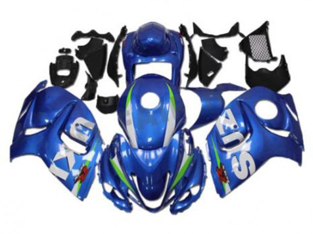 Blue White 2008-2019 Suzuki GSXR 1300 Fairings