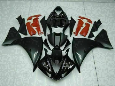 Black Red 2009-2011 Yamaha YZF R1 Fairings