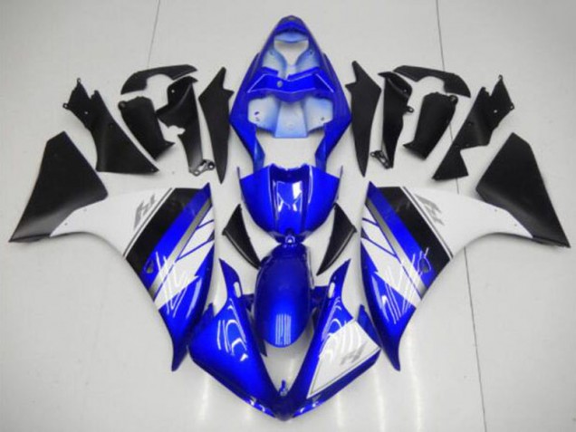 Blue White Black 2009-2011 Yamaha YZF R1 Fairings Blue White Black 2009-2011 Yamaha YZF R1 Fairings