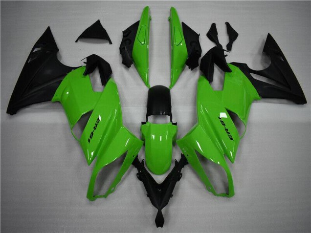 Green Black 2009-2011 Kawasaki Ninja EX650 Fairings Green Black 2009-2011 Kawasaki Ninja EX650 Fairings