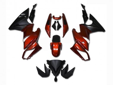 Red 2009-2011 Kawasaki Ninja EX650 Fairings