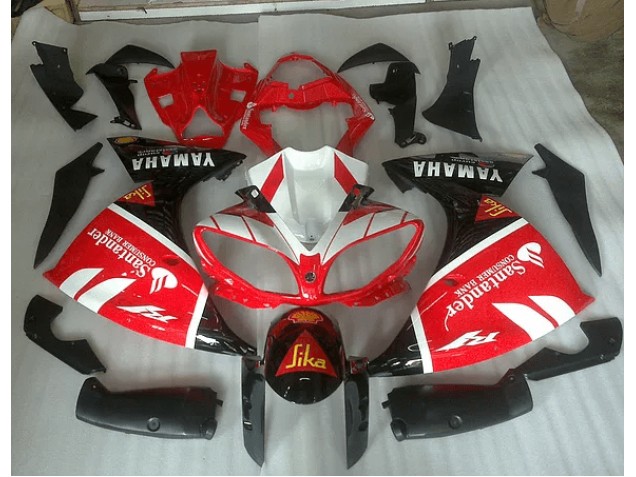 Red White and Black Graphic 2009-2011 Yamaha YZF R1 Fairings Red White and Black Graphic 2009-2011 Yamaha YZF R1 Fairings