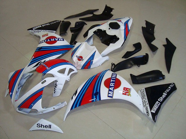 White Black Martini 2009-2011 Yamaha YZF R1 Fairings White Black Martini 2009-2011 Yamaha YZF R1 Fairings