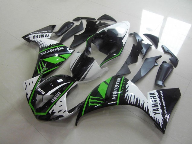 White Green Monster 2009-2011 Yamaha YZF R1 Fairings White Green Monster 2009-2011 Yamaha YZF R1 Fairings