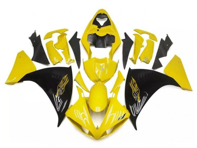 Yellow Black 2009-2011 Yamaha YZF R1 Fairings & Bodywork Yellow Black 2009-2011 Yamaha YZF R1 Fairings & Bodywork