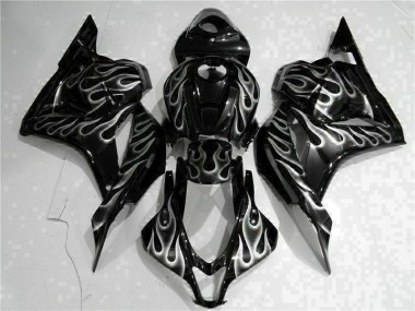 Black 2009-2012 Honda CBR600RR Fairings