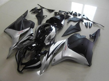 Black Silver 2009-2012 Honda CBR600RR Fairings