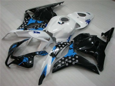 Black White Blue 2009-2012 Honda CBR600RR Fairings
