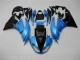 Blue Black 2009-2012 Kawasaki Ninja ZX6R Injection Fairing Kit