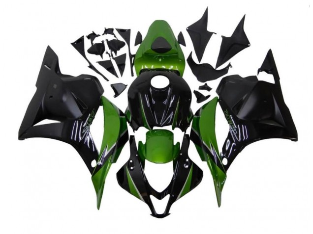 Green Black 2009-2012 Honda CBR600RR Fairings Green Black 2009-2012 Honda CBR600RR Fairings