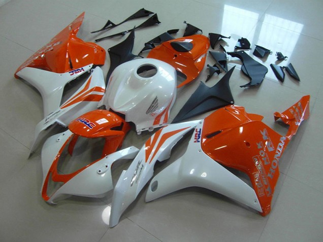 Orange Pearl White 2009-2012 Honda CBR600RR Fairings Orange Pearl White 2009-2012 Honda CBR600RR Fairings