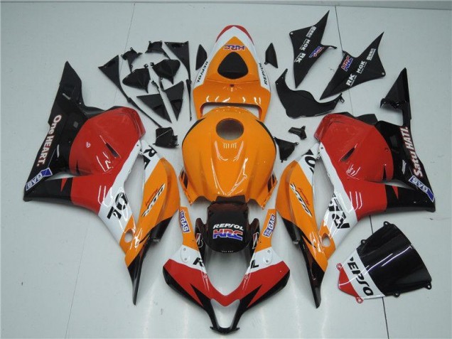 Orange Red Black 2009-2012 Honda CBR600RR Fairings