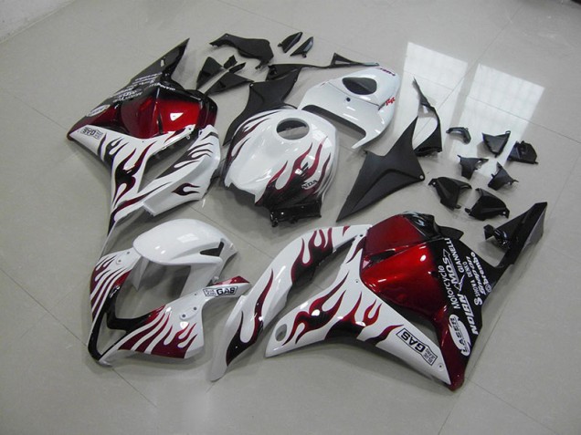 Red Black Flame 2009-2012 Honda CBR600RR Fairings