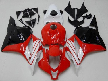 Red White Black 2009-2012 Honda CBR600RR Plastics Fairings