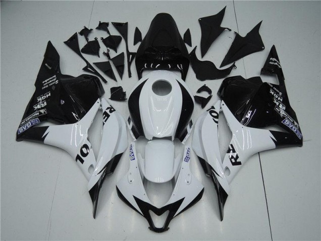 White Black 2009-2012 Honda CBR600RR Fairings