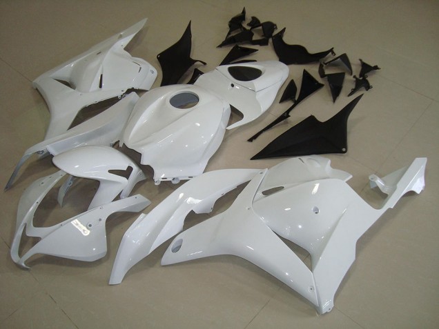 White 2009-2012 Honda CBR600RR Plastics Fairings
