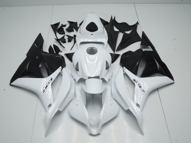 White Matte Black 2009-2012 Honda CBR600RR Fairings