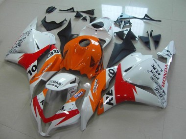 White New Repsol 2009-2012 Honda CBR600RR Fairings