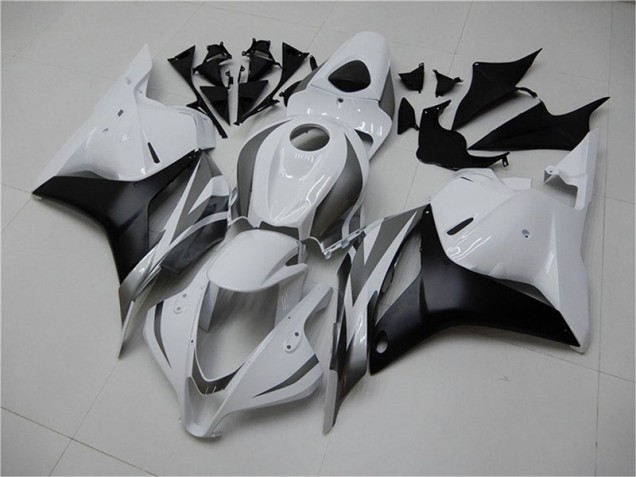White Silver Black 2009-2012 Honda CBR600RR Fairings