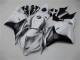 White Silver Black 2009-2012 Honda CBR600RR Fairings