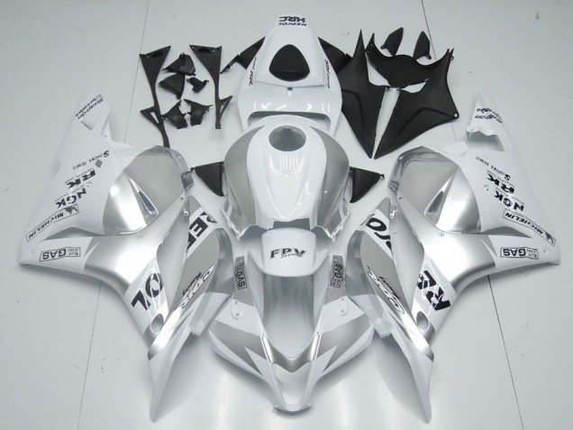White Silver Repsol 2009-2012 Honda CBR600RR Fairings