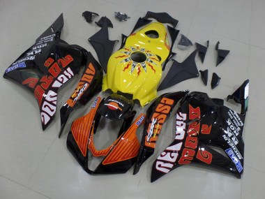 Yellow Rossi Race 2009-2012 Honda CBR600RR Fairings