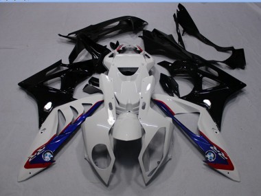 White Black Blue 2009-2014 BMW S1000RR Fairings