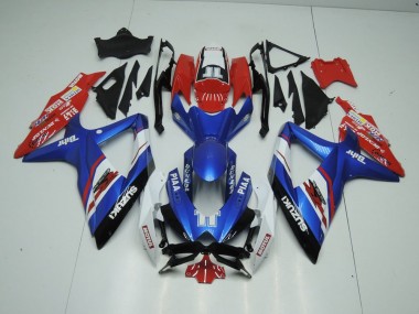 Blue and Red 2009-2016 Suzuki GSXR 1000 Fairings