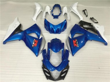 Blue White 2009-2016 Suzuki GSXR1000 Fairings