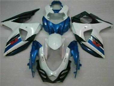 Blue White 2009-2016 Suzuki GSXR1000 Full Fairing Kit