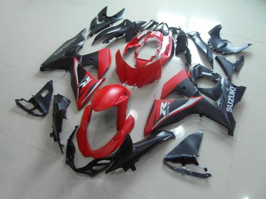 Matte Red Black 2009-2016 Suzuki GSXR 1000 Fairings