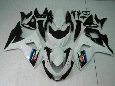 White Black 2009-2016 Suzuki GSXR1000 Fairings & Bodywork
