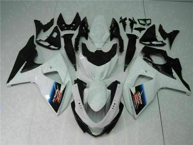 White Black 2009-2016 Suzuki GSXR1000 Fairings & Bodywork