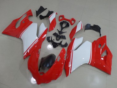 Red White 2011-2014 Ducati 1199 Fairings
