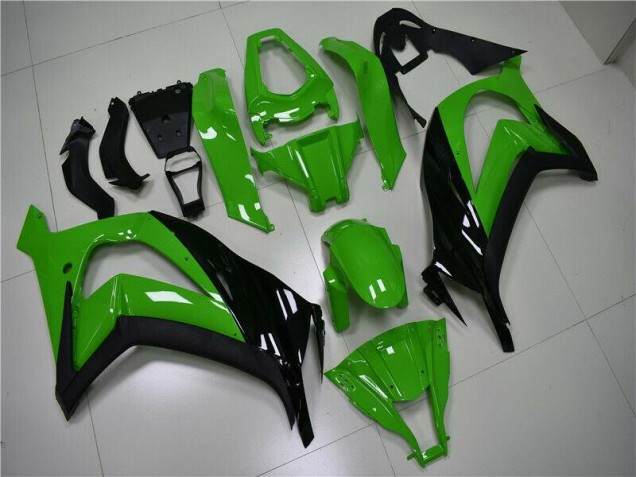 Green Black 2011-2015 Kawasaki Ninja ZX10R Fairings