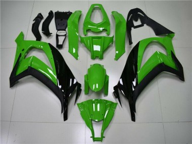 Green Black 2011-2015 Kawasaki Ninja ZX10R Fairings