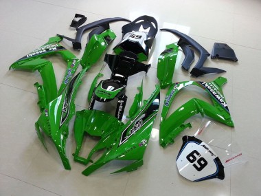 Green 2011-2015 Kawasaki Ninja ZX10R Fairings